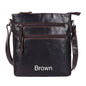 Unisex Structured Leather Crossbody Bag Perth - UARH1547