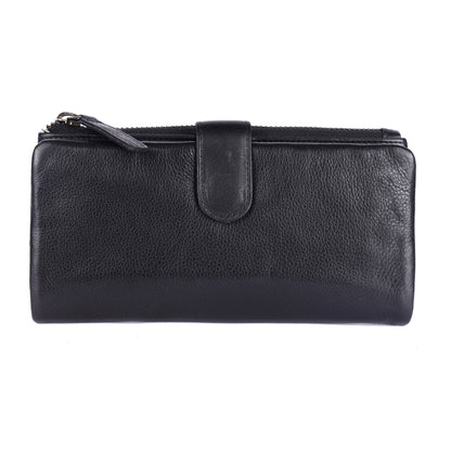 Press-stud closure Slim Ladies Leather Wallet UARH2629
