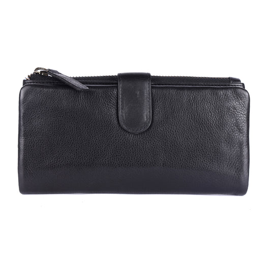 Press-stud closure Slim Ladies Leather Wallet UARH2629