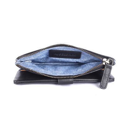 Press-stud closure Slim Ladies Leather Wallet UARH2629