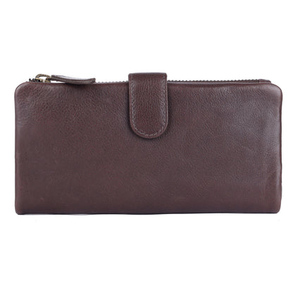 Press-stud closure Slim Ladies Leather Wallet UARH2629