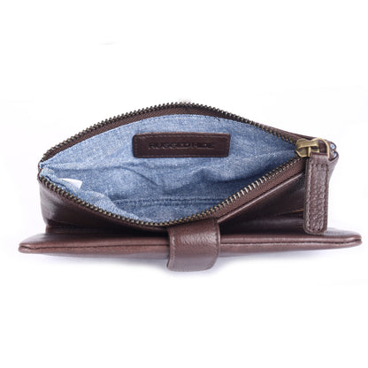 Press-stud closure Slim Ladies Leather Wallet UARH2629