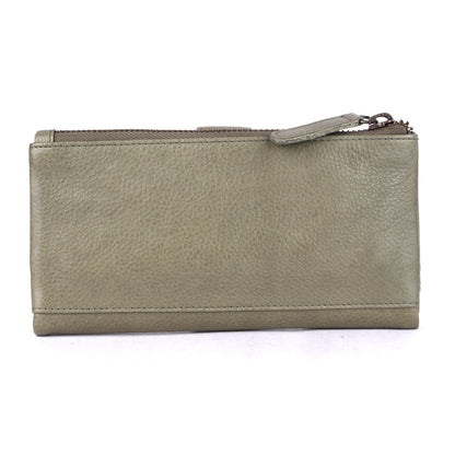 Press-stud closure Slim Ladies Leather Wallet UARH2629