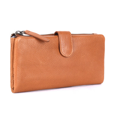 Press-stud closure Slim Ladies Leather Wallet UARH2629