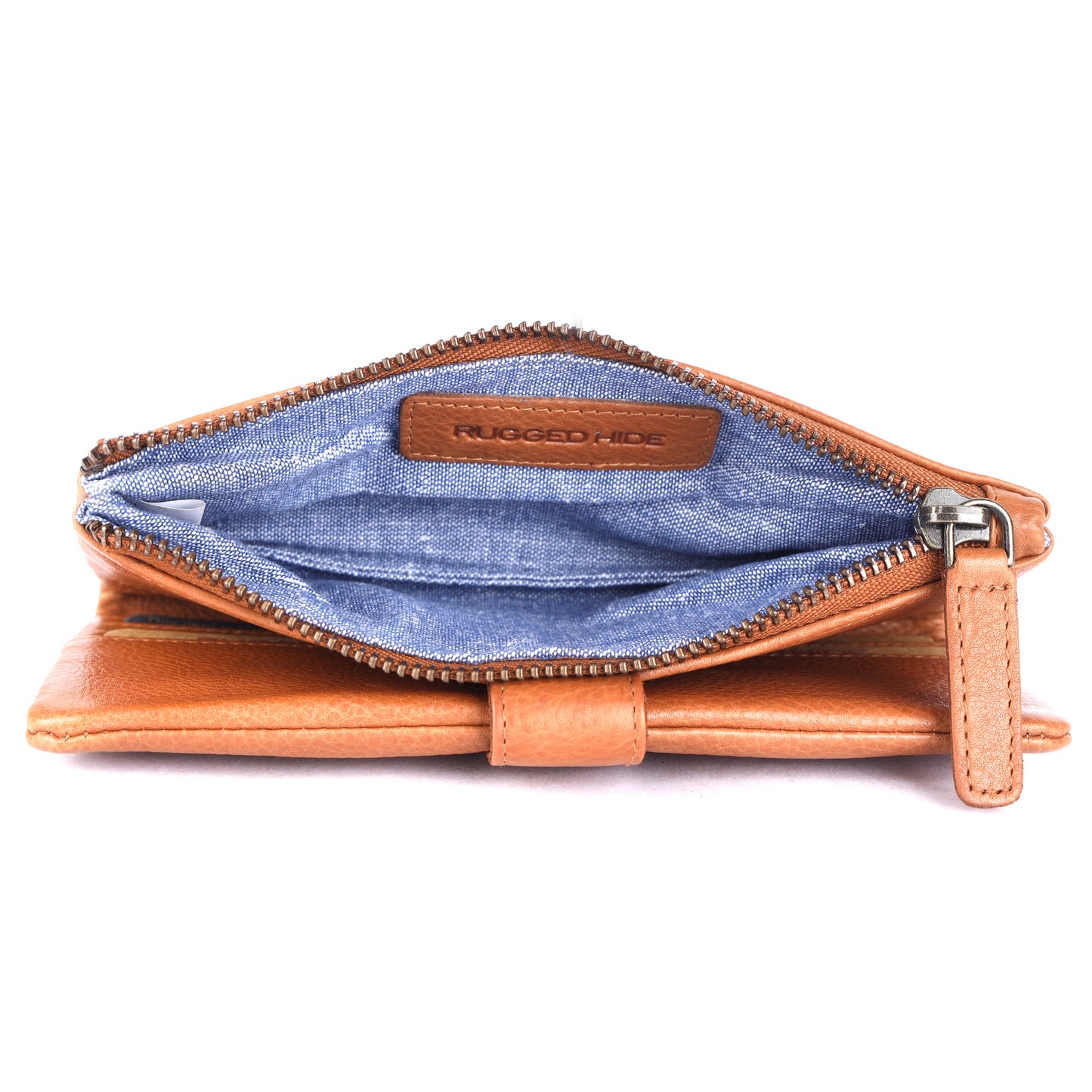 Press-stud closure Slim Ladies Leather Wallet UARH2629