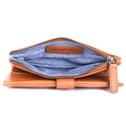 Press-stud closure Slim Ladies Leather Wallet UARH2629