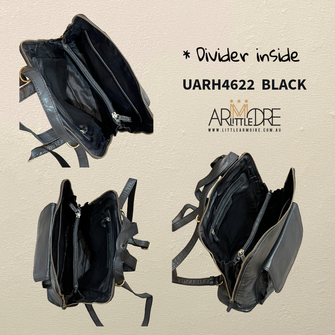 black leather backpacks australia Ladies Leather Backpack / Crossbody UARH4622 – Little Armoire Tasmania ONLINE