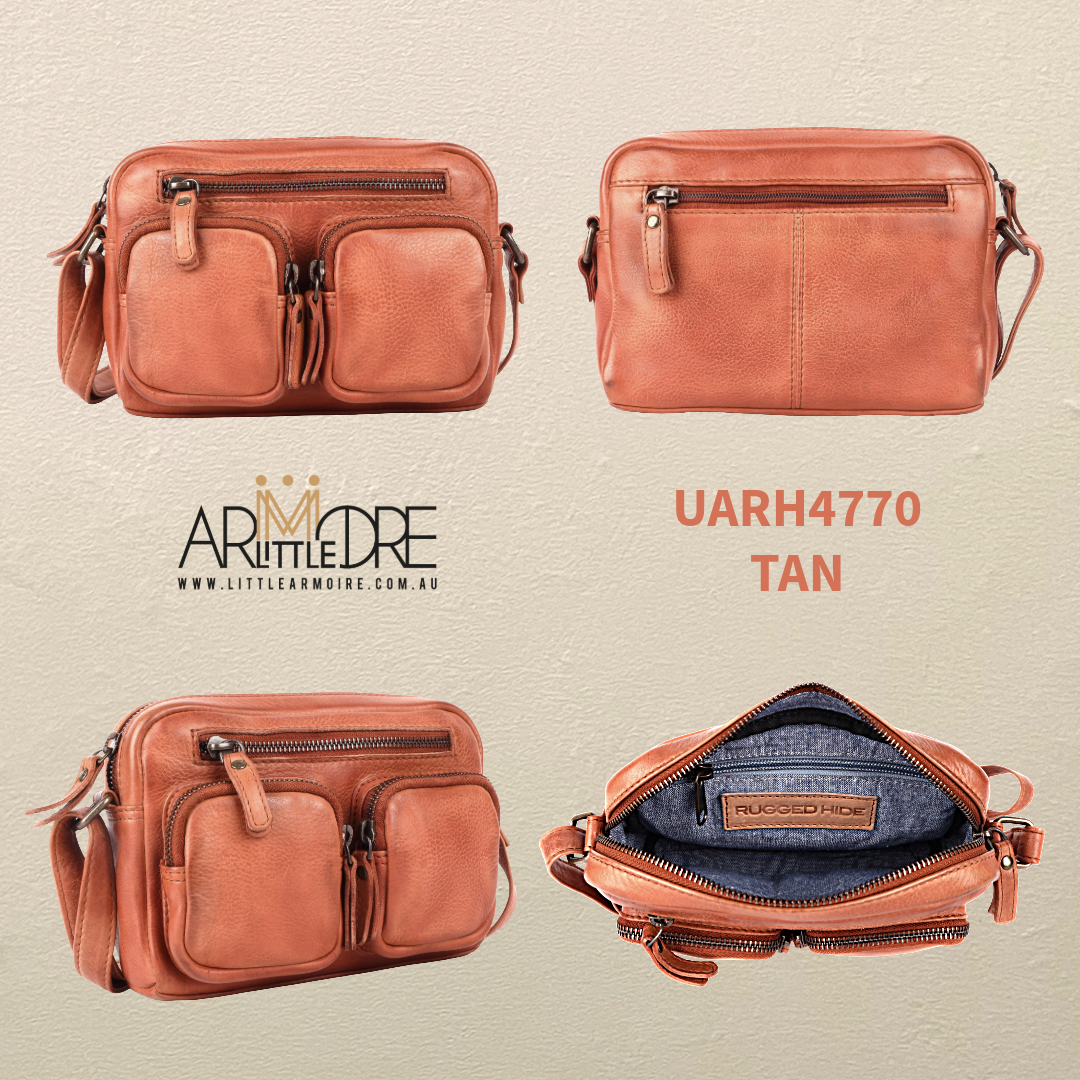 Small cross body bag with pockets UARH4770 BURNIE