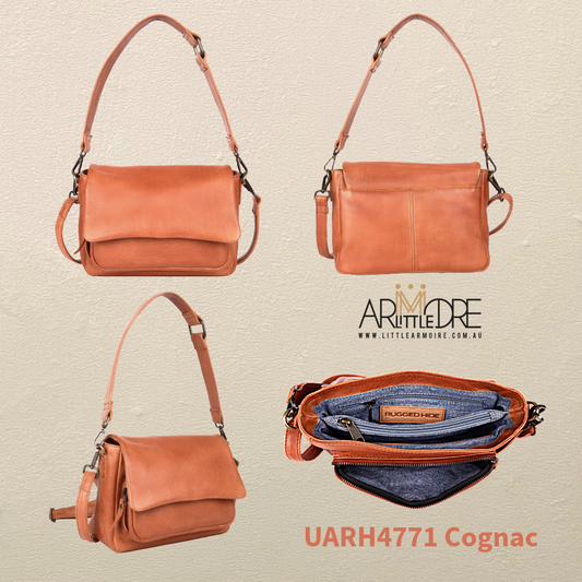 2-in-1 Crossbody or Shoulder bag with interchangeable straps UARH4771 LEIGH