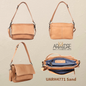 2-in-1 Crossbody or Shoulder bag with interchangeable straps UARH4771 LEIGH