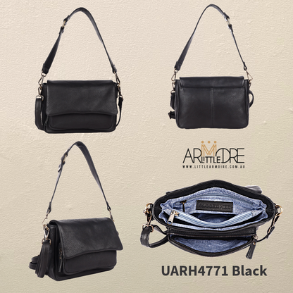 2-in-1 Crossbody or Shoulder bag with interchangeable straps UARH4771 LEIGH