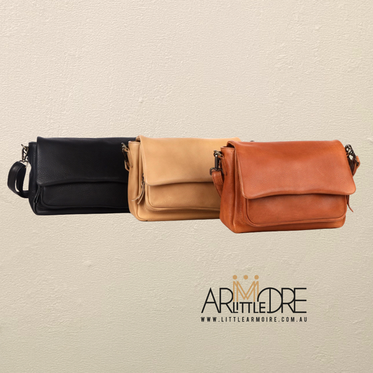 2-in-1 Crossbody or Shoulder bag with interchangeable straps UARH4771 LEIGH