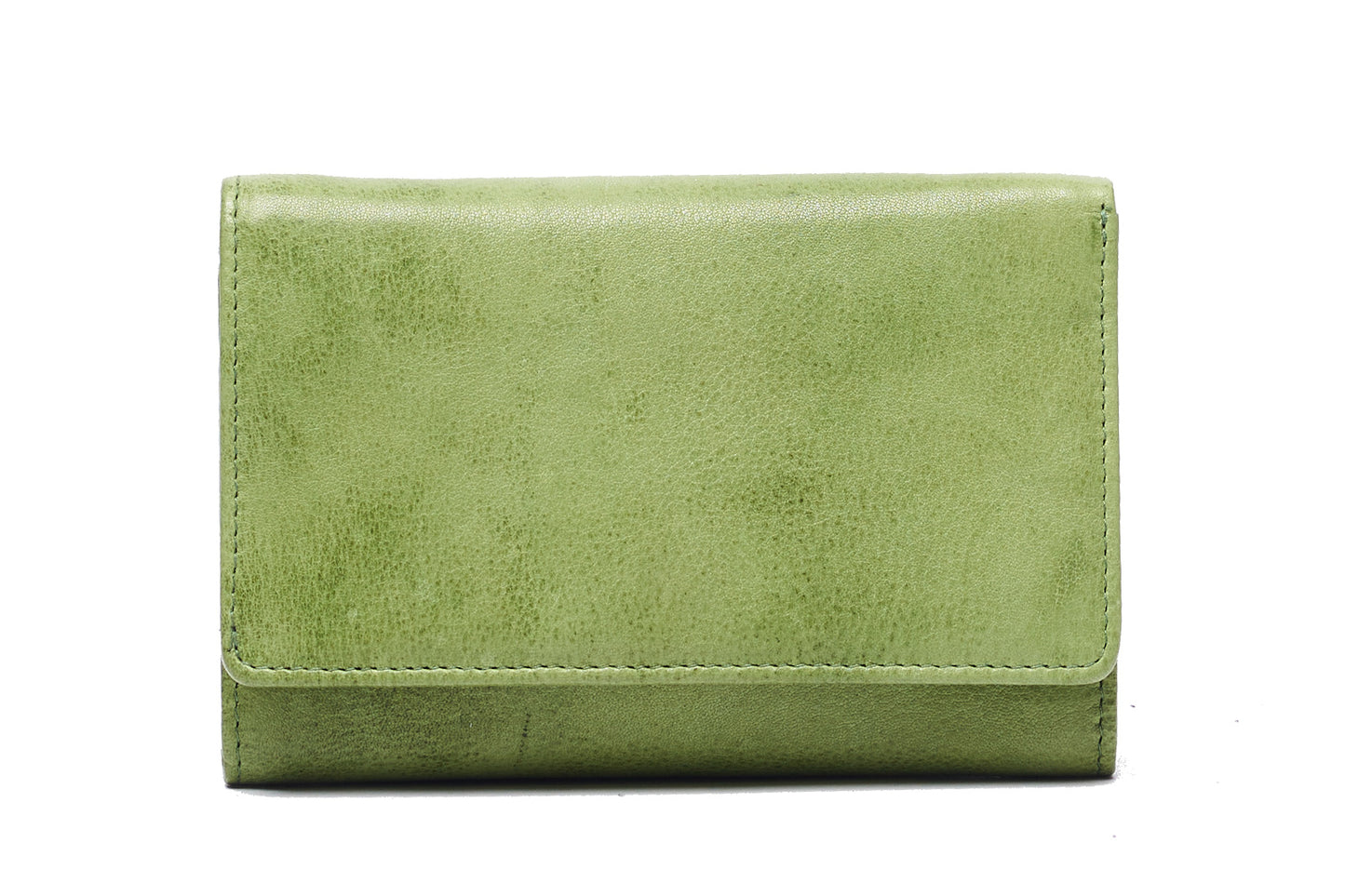 Soft Small Bifold Delta Leather Wallet with press stud UARH482
