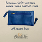 Premium Soft Leather Double Sided Glasses Case with side pocket 3 zip (UARH6688)