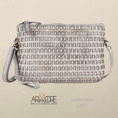 Leather Crossbody Woven Bag UARH2595 RIMINI