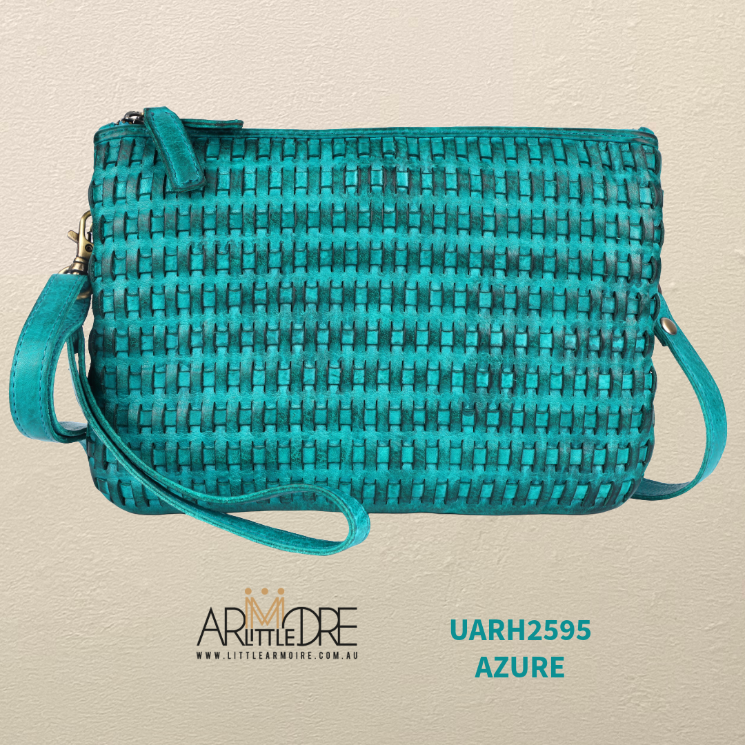 Leather Crossbody Woven Bag UARH2595 RIMINI
