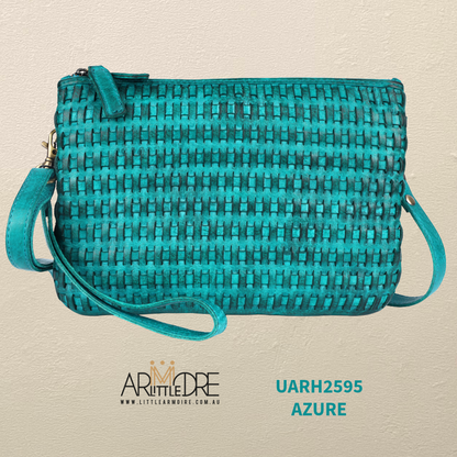 Leather Crossbody Woven Bag UARH2595 RIMINI