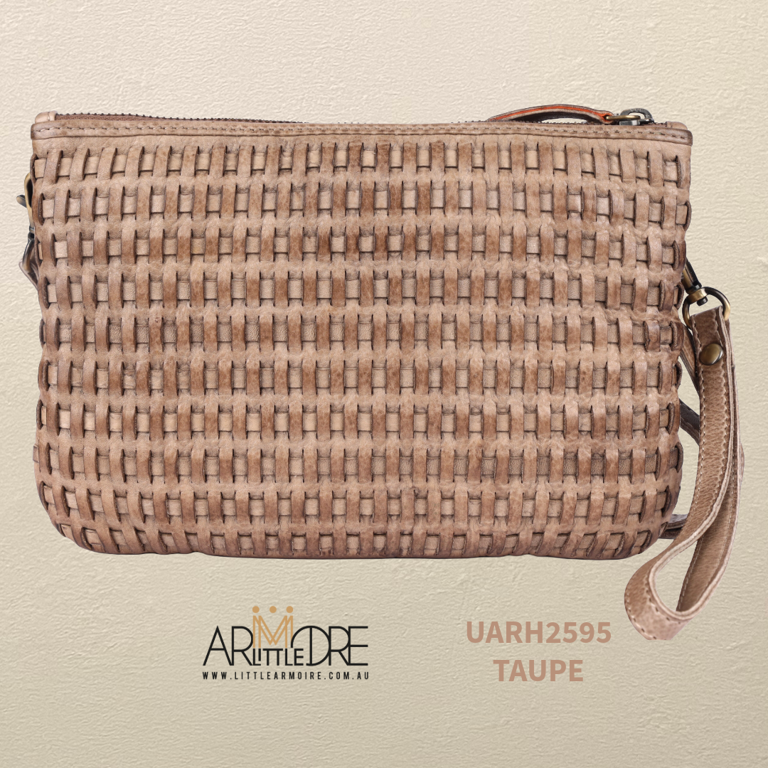 Leather Crossbody Woven Bag UARH2595 RIMINI