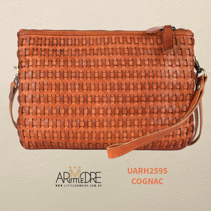 Leather Crossbody Woven Bag UARH2595 RIMINI