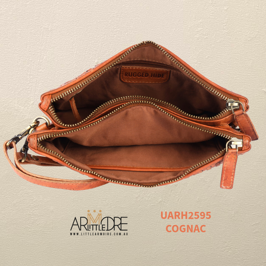 Leather Crossbody Woven Bag UARH2595 RIMINI