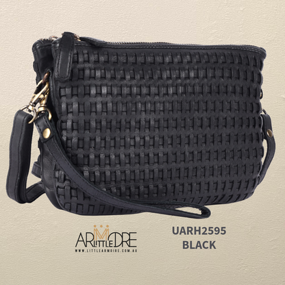 Leather Crossbody Woven Bag UARH2595 RIMINI