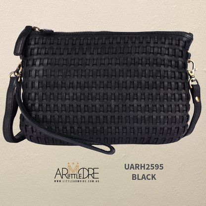 Leather Crossbody Woven Bag UARH2595 RIMINI