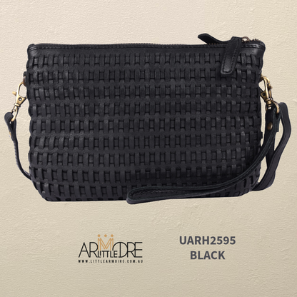 Leather Crossbody Woven Bag UARH2595 RIMINI