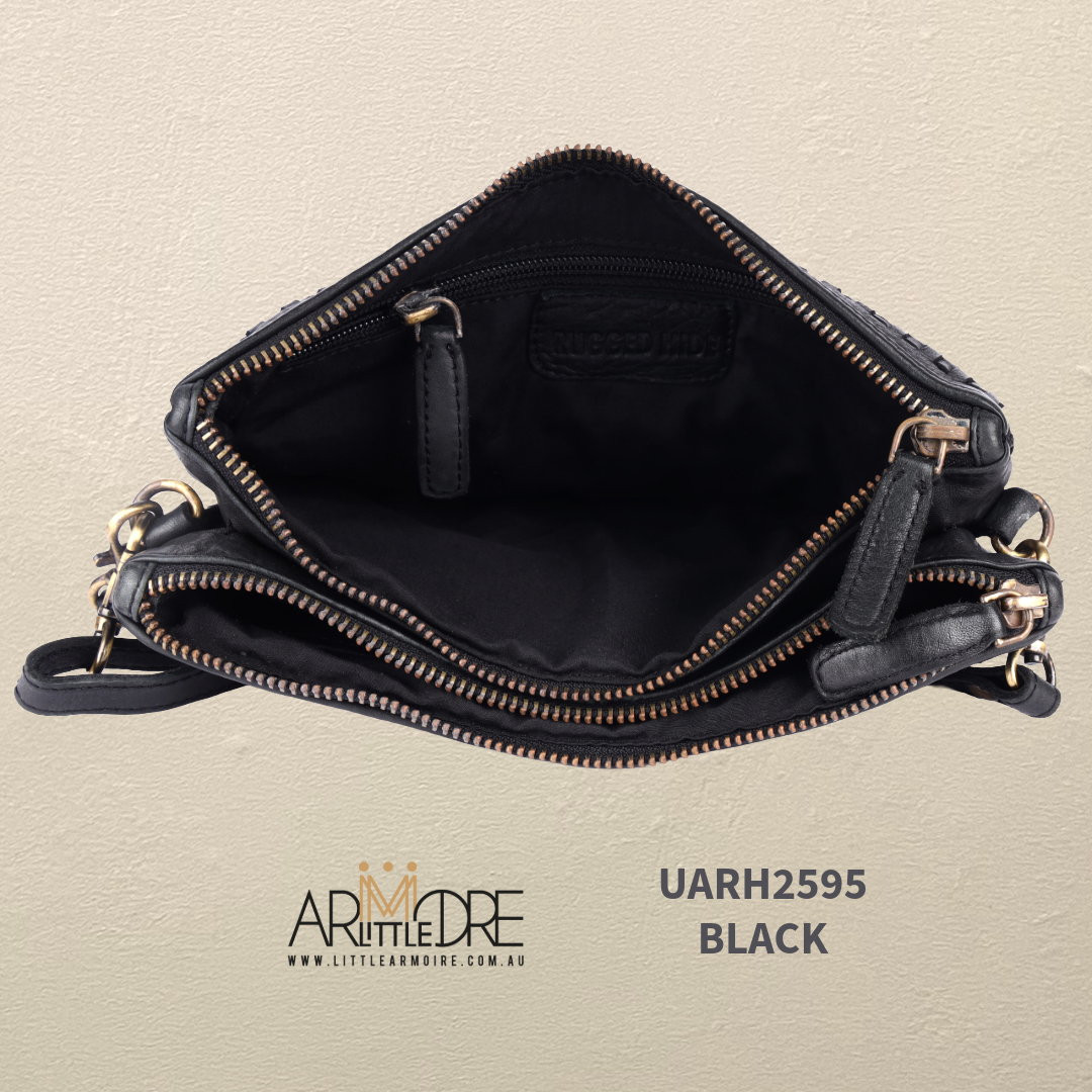 Leather Crossbody Woven Bag UARH2595 RIMINI