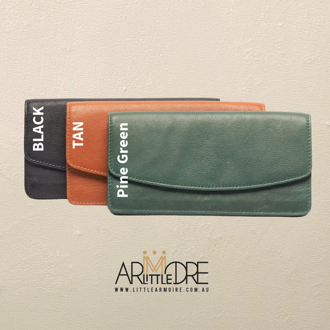Full Size Soft Leather Millie Wallet with Press Stud UARH529