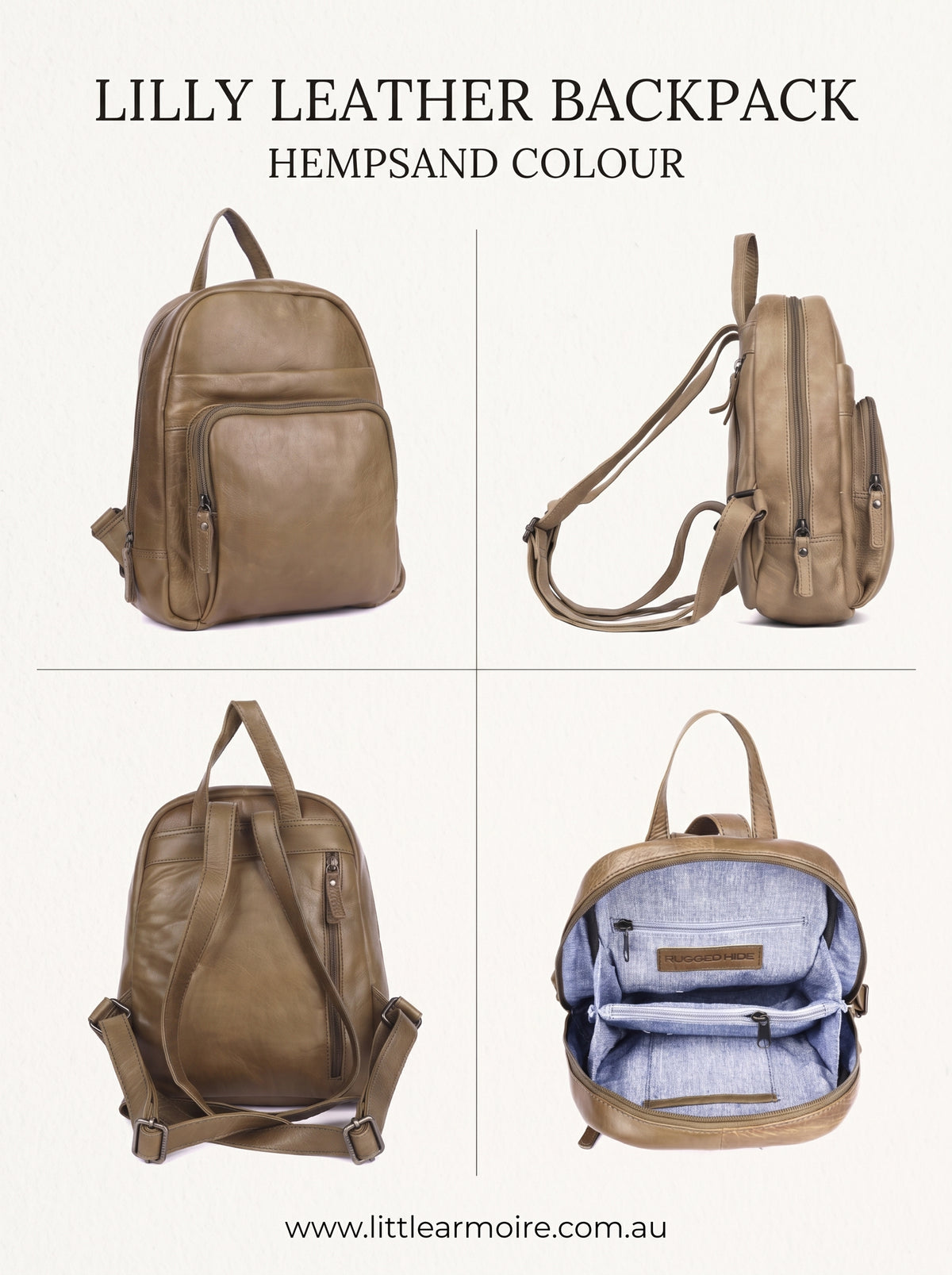 UARH472 Ladies Leather Backpack