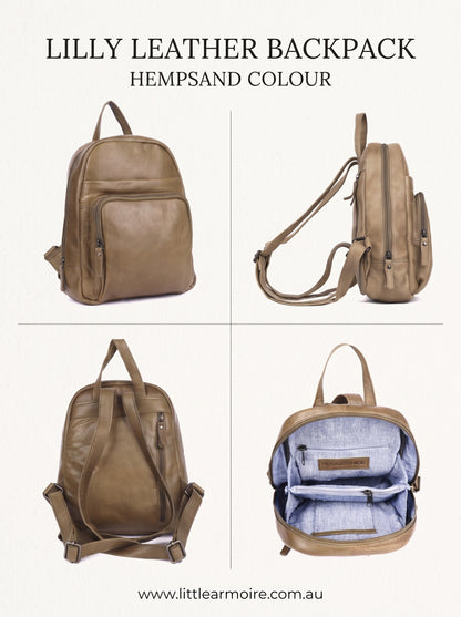 UARH472 Ladies Leather Backpack