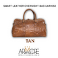 Smart Leather Overnight / Luggage Bag UARH152 TITAN