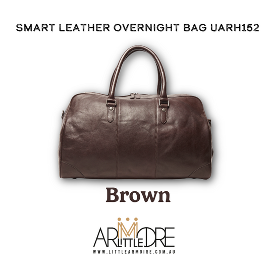 Smart Leather Overnight / Luggage Bag UARH152 TITAN