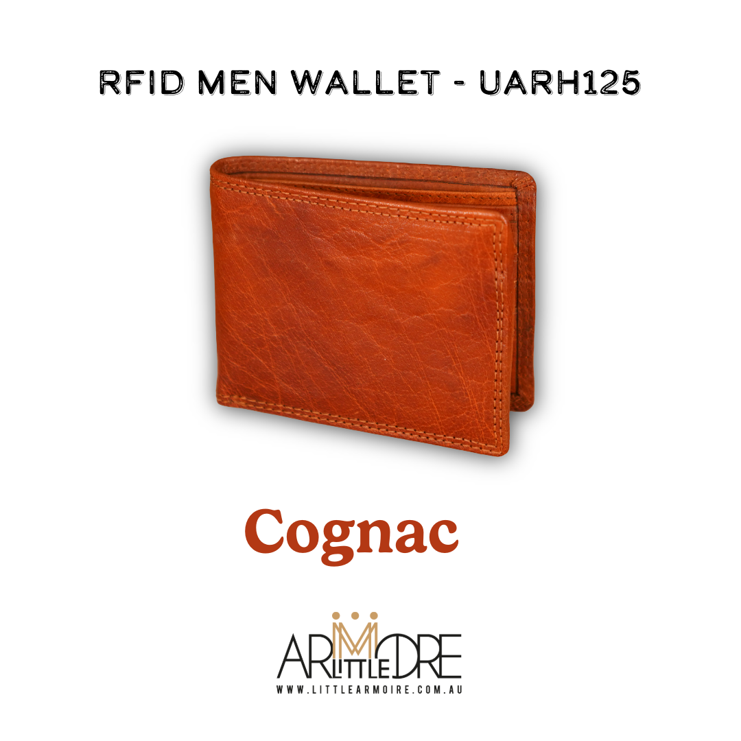 Men's Leather Wallet with Coin UARH125