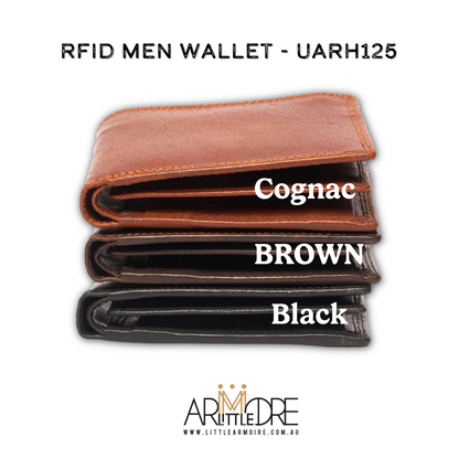 Men's Leather Wallet with Coin UARH125