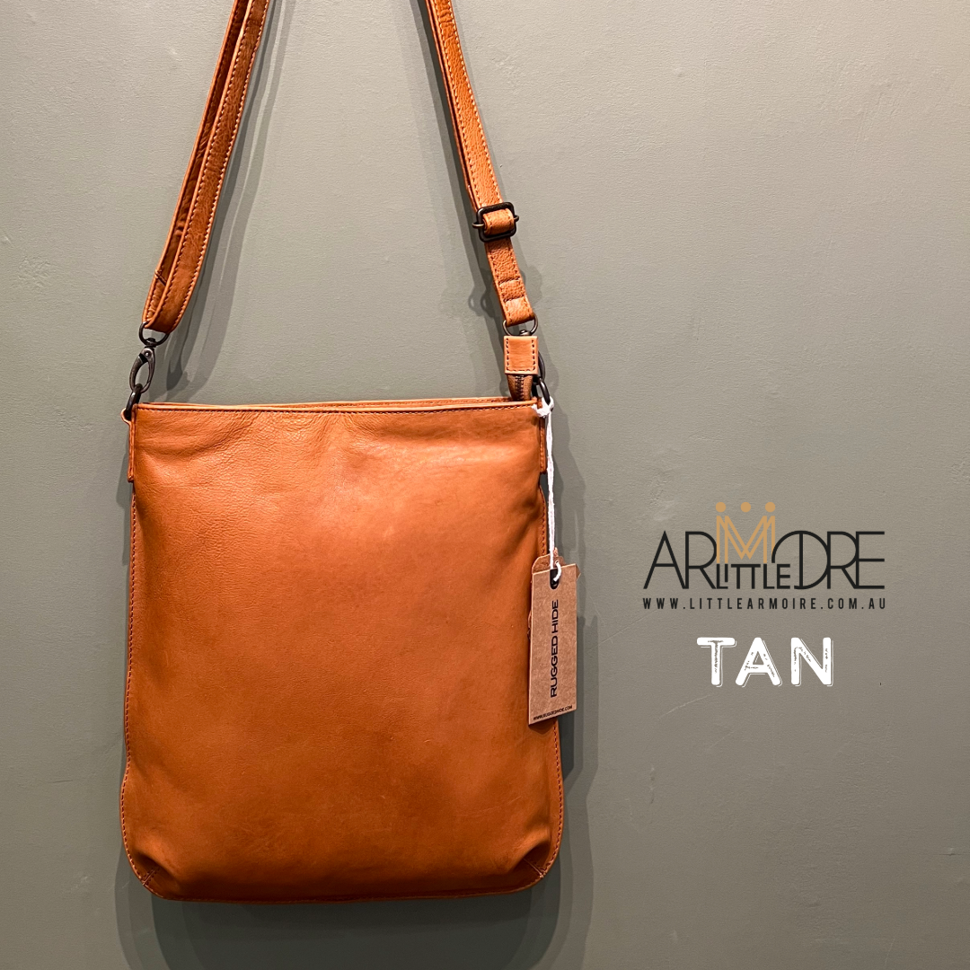 Rugged Hide Berlin Soft Leather Crossbody Bag ( Large ) UARH2502