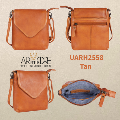 Soft Leather Small Envelope Crossbody Bag UARH2558 Bexley