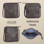 Soft Leather Small Envelope Crossbody Bag UARH2558 Bexley
