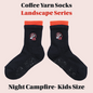 RAFAC Coffee Yarn Socks - Landscape Series: UARFWL2326AK for KIDS