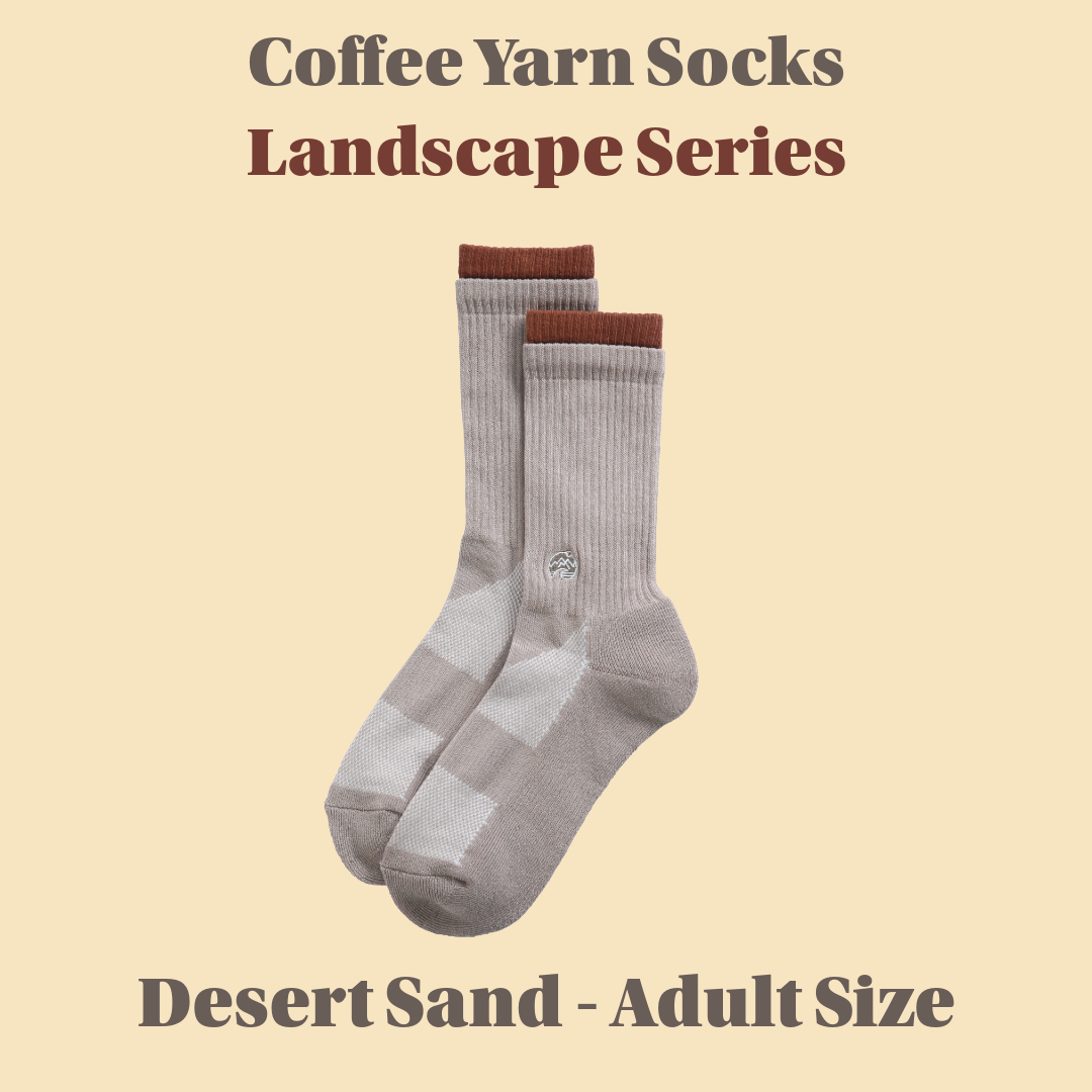 RAFAC Coffee Yarn Socks - Landscape Series: UARFWL2326A for ADULT