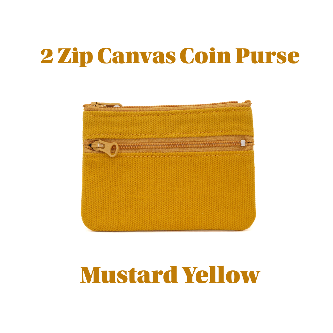 2 zip Canvas Coin Purse UACC8326