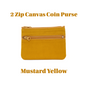 2 zip Canvas Coin Purse UACC8326