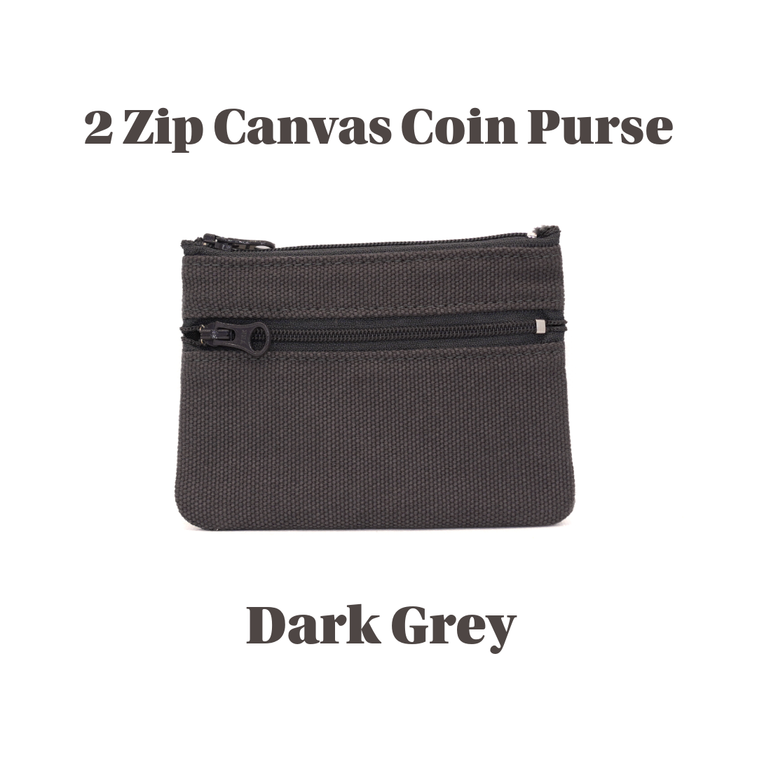 2 zip Canvas Coin Purse UACC8326