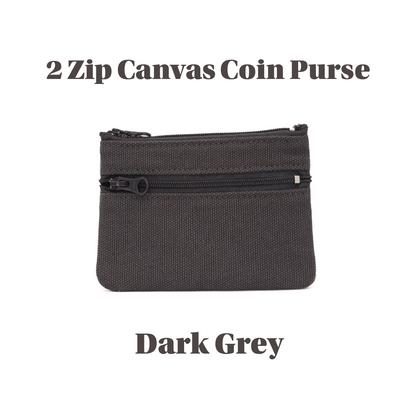 2 zip Canvas Coin Purse UACC8326