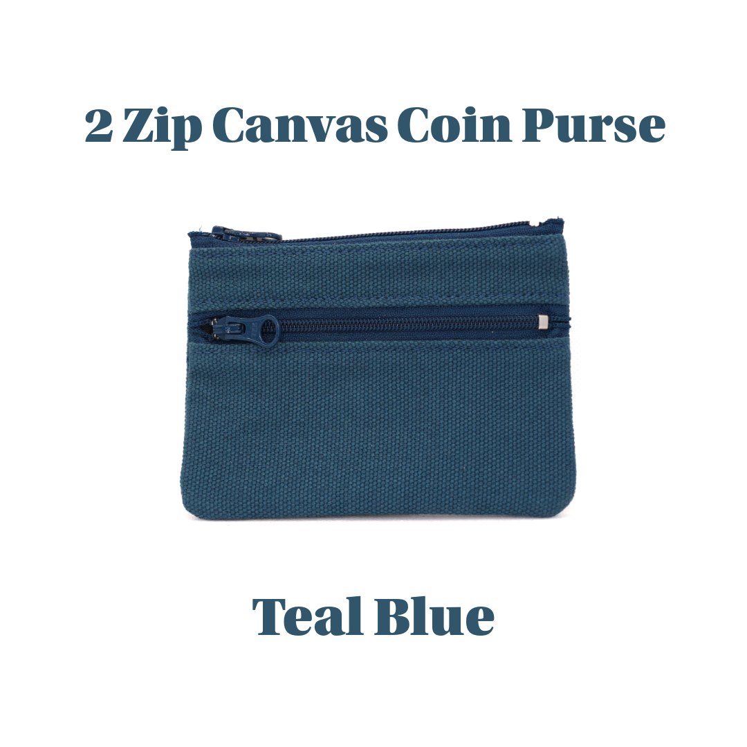 2 zip Canvas Coin Purse UACC8326