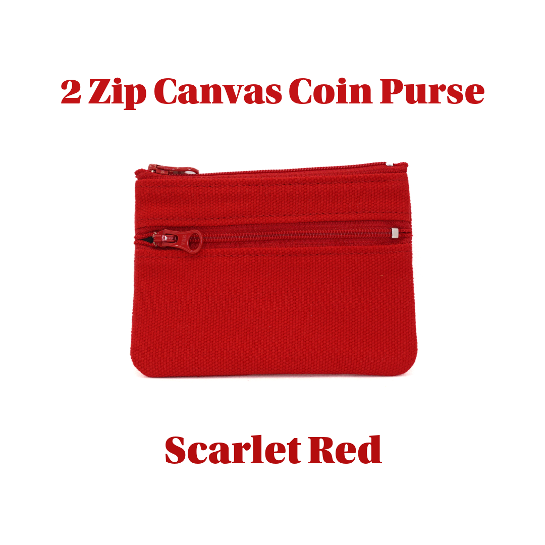 2 zip Canvas Coin Purse UACC8326