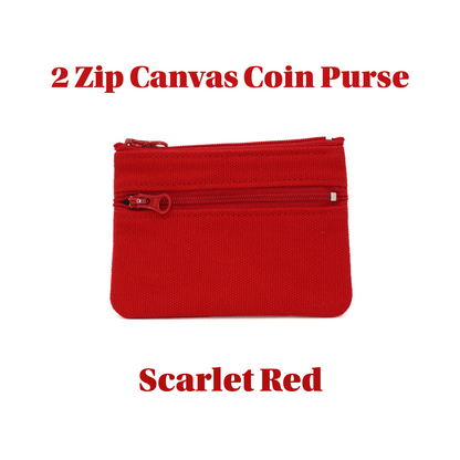 2 zip Canvas Coin Purse UACC8326
