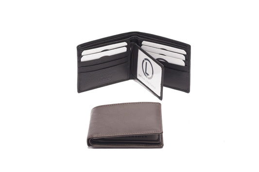 Men's Soft Leather Wallet with pull out card sleeve UARHW101