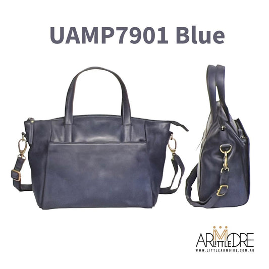 Leather Bag with Handle and Crossbody Strap UAMP7901