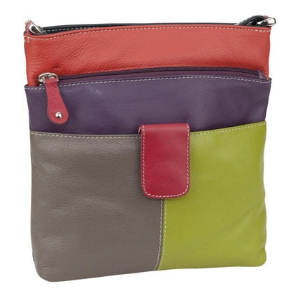 Franco Bonini FB-12242 Multi Coloured Small Leather Shoulder / Cross Body Bag - Little Armoire - Online Leather Goods Store Australia